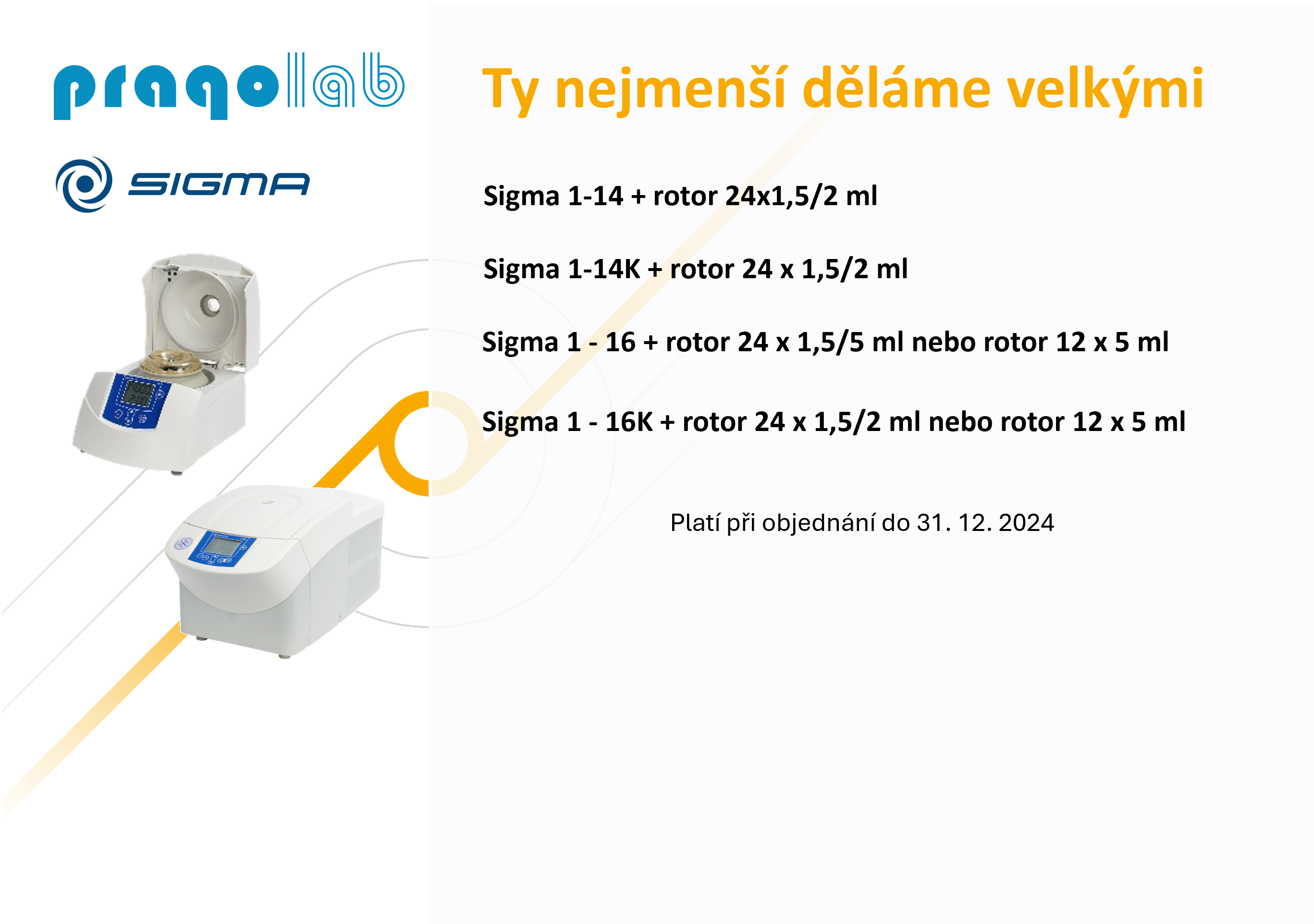 Sleva 25 % na chlazené i nechlazené mikrocentrifugy